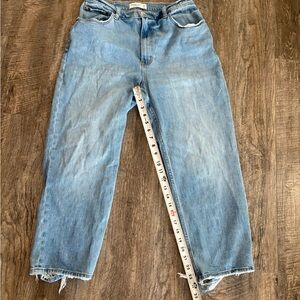 Abercrombie ankle straight ultra rise Classic Blue Women's Jeans